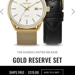 Gold Vincera Watch with Interchangeable Strap
